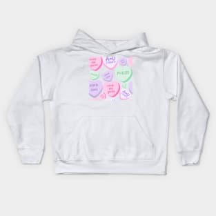 Cute Lovely Laboratory Hearts PCR and Chill Unzip my genes Sticker pack Kids Hoodie